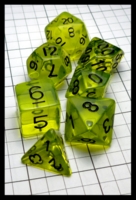 Dice : Dice - Dice Sets - Wiz Dice Green Transparent with Black - eBay Dec 2016